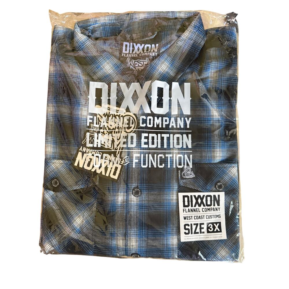 Dixxon Flannel Co. West Coast Customs Flannel — Size 3X — Brand New,